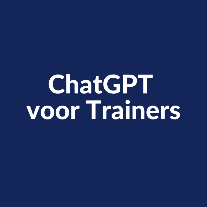 ChatGPT voor Trainers